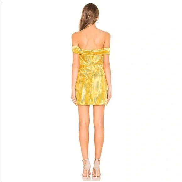 NBD Danica Mini Dress in Saffron Yellow - Picture 2 of 14